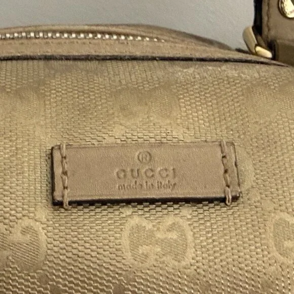 Gucci Pre-Owned - Medium Gold  GG Imprime Joy Boston bag - Picture 4 of 5